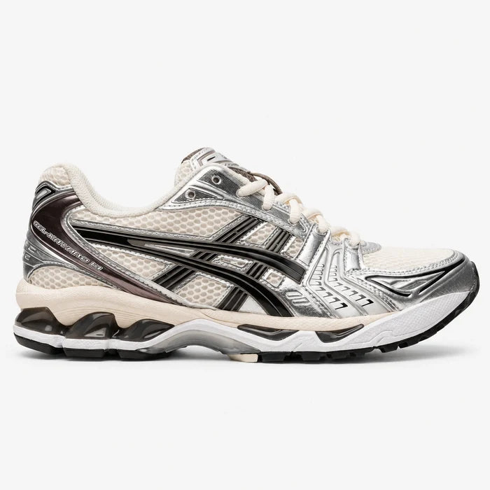 ASICS GEL KAYANO 14 Blanco Plateado Negro