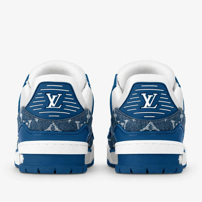 LOUIS VUITTON TRAINER AZUL Blanco